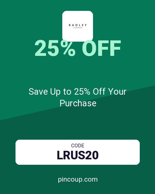 Radley coupon: Save Up to 25% Off Your Purchase