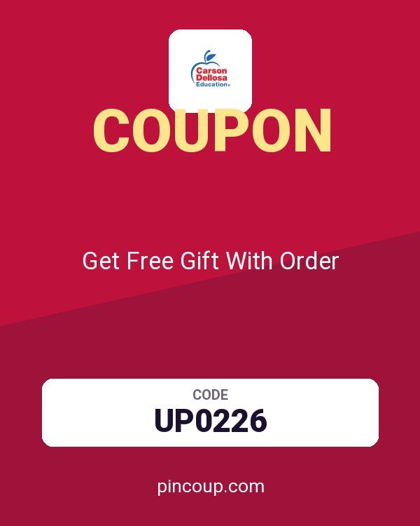 Carson Dellosa coupon: Get Free Gift With Order