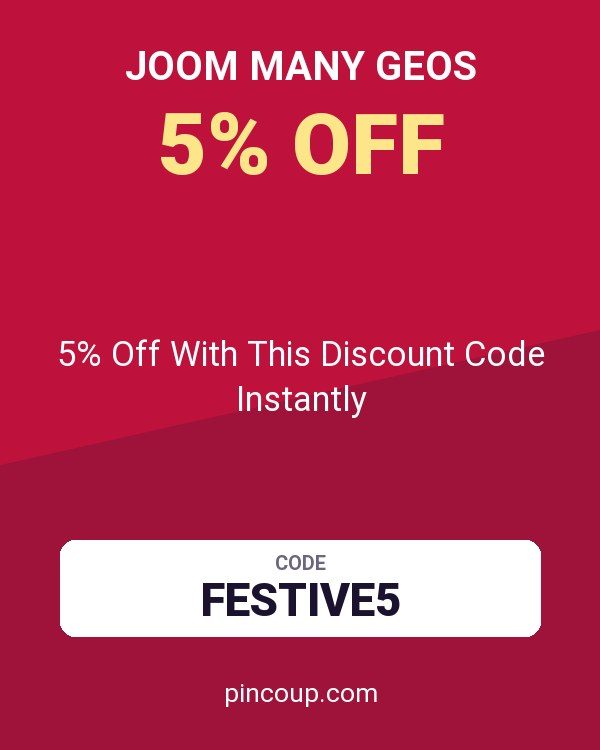 Joom Many GEOs coupon: 5% Off With This Discount Code Instantly