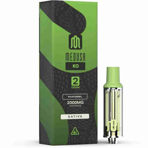 Medusa Sour Diesel THC-O + Live Resin Delta 8 + THCP Cartridge (2g) at D8 Super Store