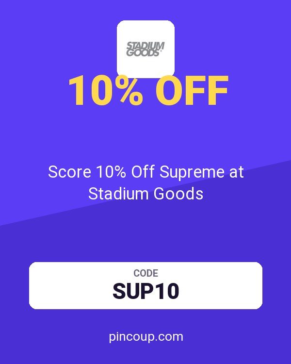 Score 10% Off Supreme at Stadium Goods