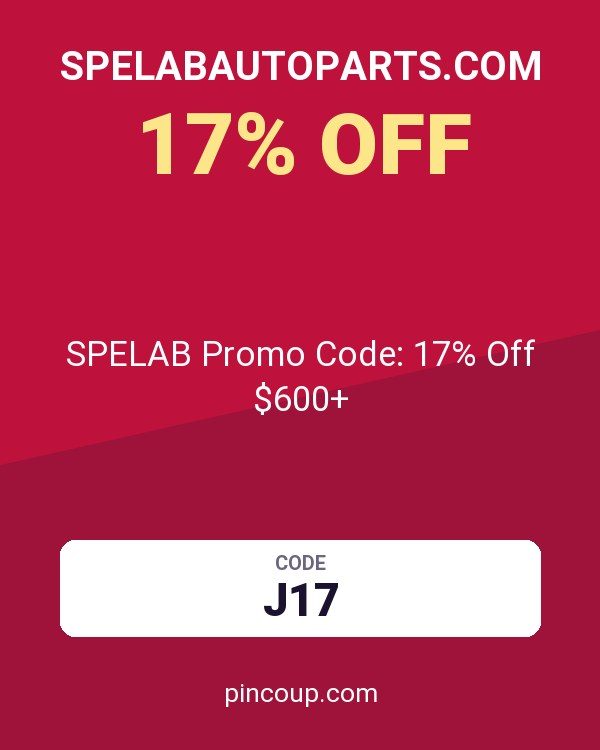 Spelabautoparts.com coupon: SPELAB Promo Code: 17% Off $600+