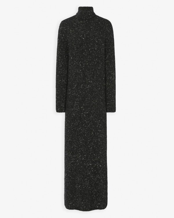 Melani charcoal melange cashmere dress at Savannah's