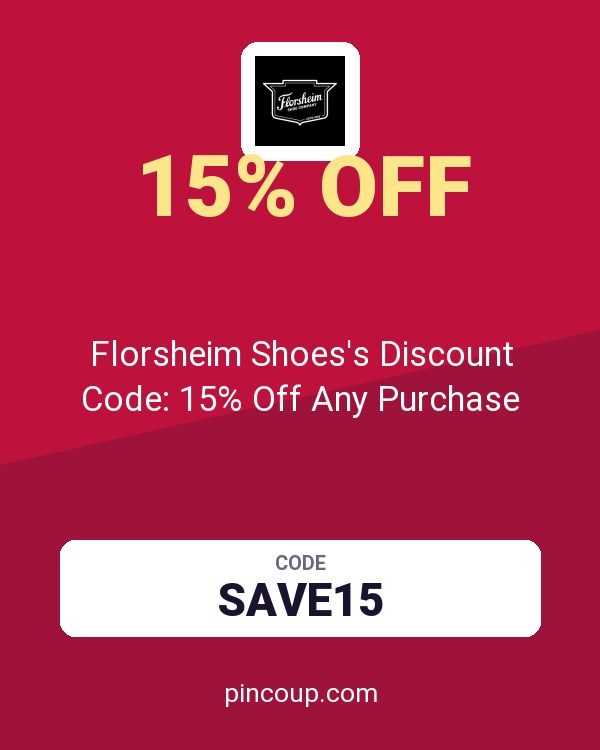 Florsheim Shoes's Discount Code: 15% Off Any Purchase