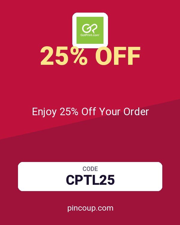 GotPrint coupon: Enjoy 25% Off Your Order