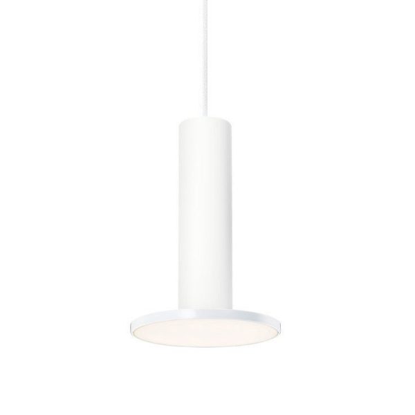 Open Box - Cielo Pendant Light - White With White Cable at Shop Horne