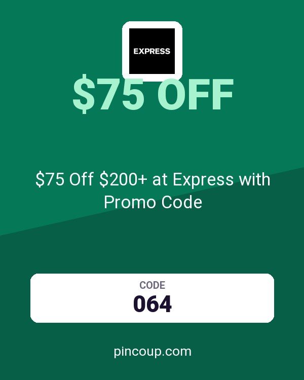 $75 Off $200+ at Express with Promo Code