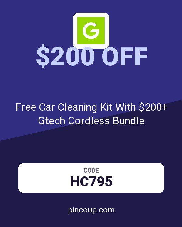 Gtech.co.uk coupon: Free Car Cleaning Kit With $200+ Gtech Cordless Bundle