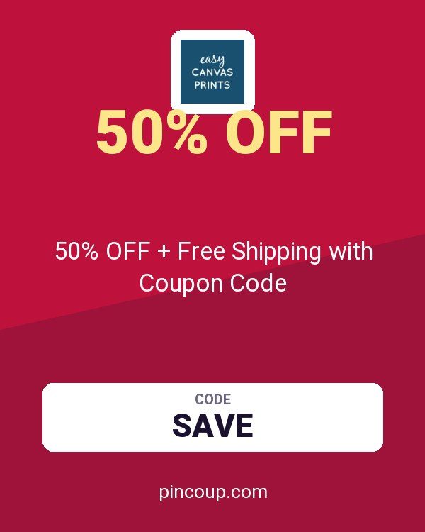 Easy Canvas Prints: 50% OFF + Free Shipping with Coupon Code