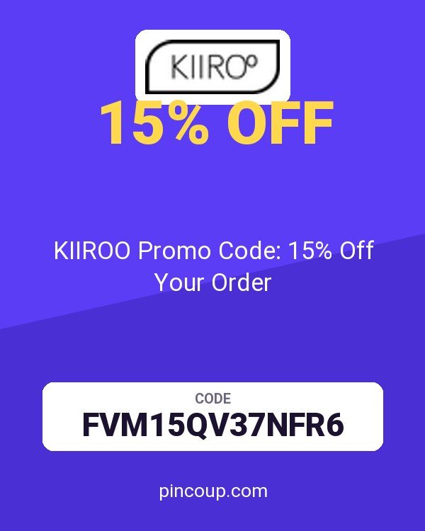 KIIROO Promo Code: 15% Off Your Order