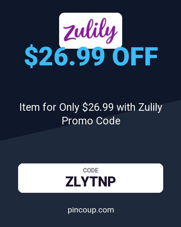 Item for Only $26.99 with Zulily Promo Code