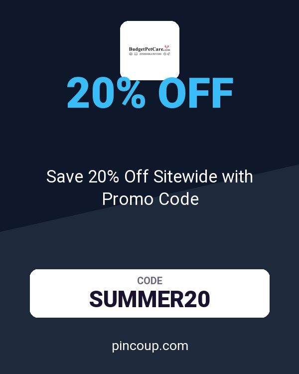 BudgetPetCare.com coupon: Save 20% Off Sitewide with Promo Code