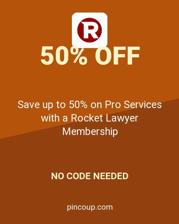 Save up to 50% on Pro Services with a Rocket Lawyer Membership