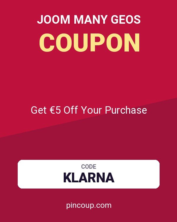 Joom Many GEOs coupon: Get €5 Off Your Purchase