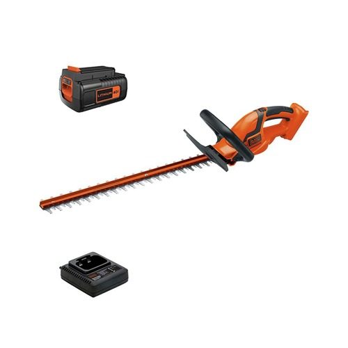 Black & Decker LHT2436 40V MAX Lithium-Ion 24 in. Cordless Hedge Trimmer Kit (1.5 Ah) at 4seating.com