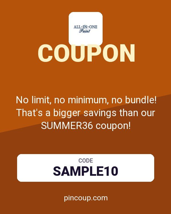 Heirloom Traditions Paint: No limit, no minimum, no bundle! That's a bigger savings than our SUMMER36 coupon!