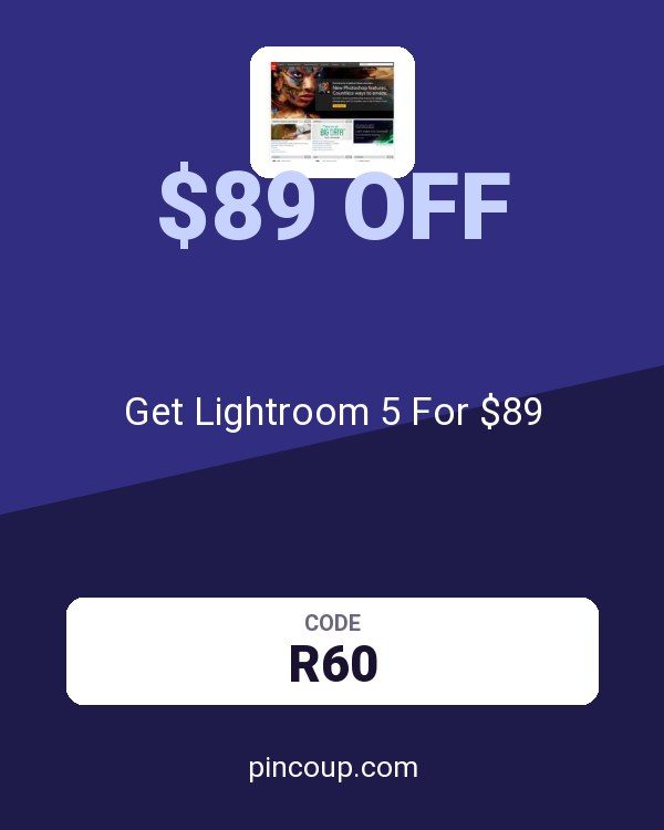 Adobe coupon: Get Lightroom 5 For $89