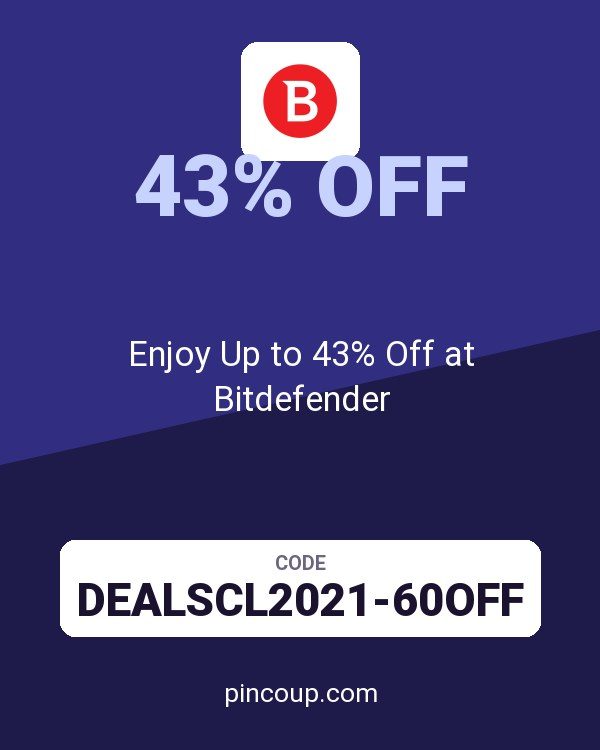 Enjoy Up to 43% Off at Bitdefender