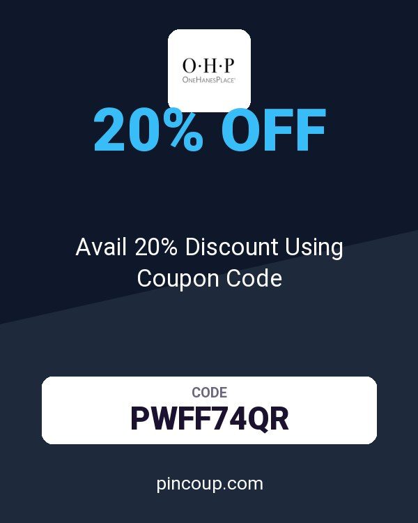 OneHanesPlace.com: Avail 20% Discount Using Coupon Code