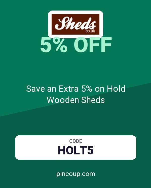 Sheds.co.uk coupon: Save an Extra 5% on Hold Wooden Sheds