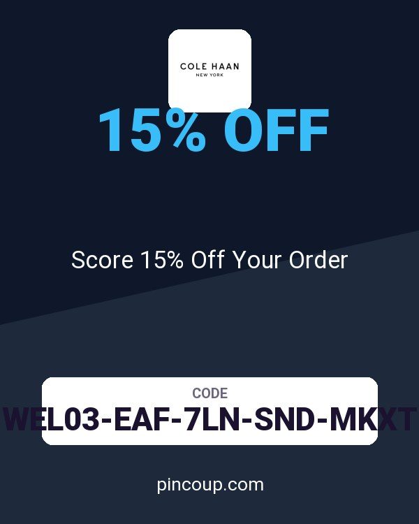 Cole Haan coupon: Score 15% Off Your Order