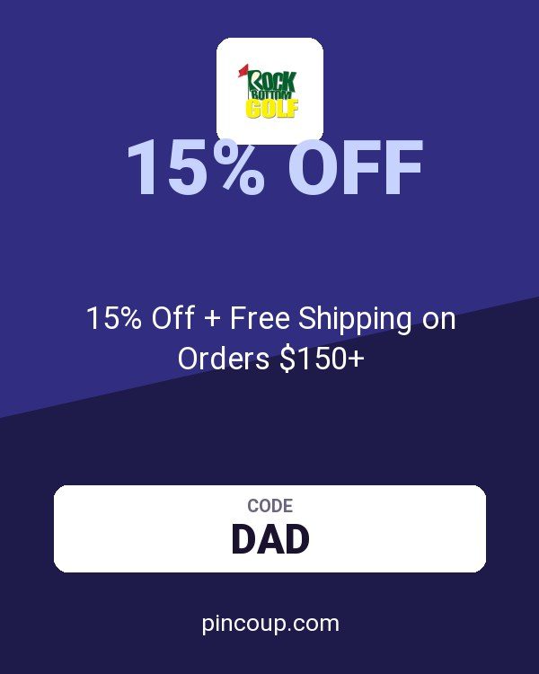 Rock Bottom Golf coupon: 15% Off + Free Shipping on Orders $150+