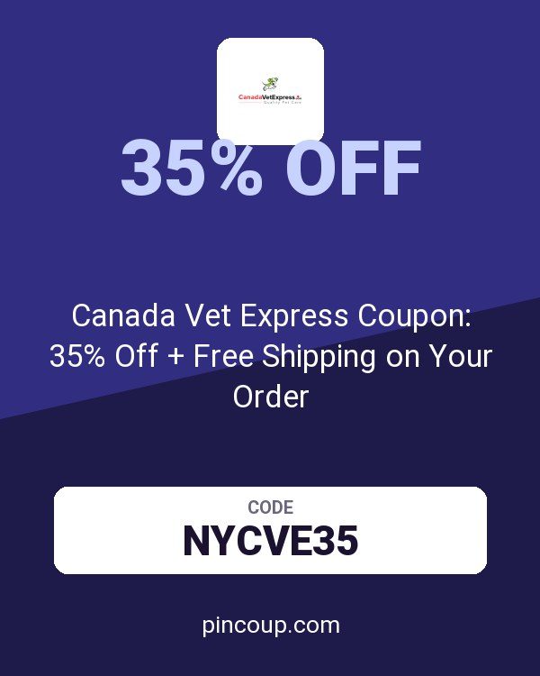 Canada Vet Express Coupon: 35% Off + Free Shipping on Your Order
