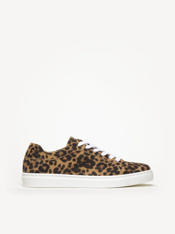 M.Gemi The Palestra Due Women's Sneakers, Size 35.5 in Leopard Print Suede