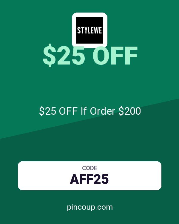 StyleWe coupon: $25 OFF If Order $200