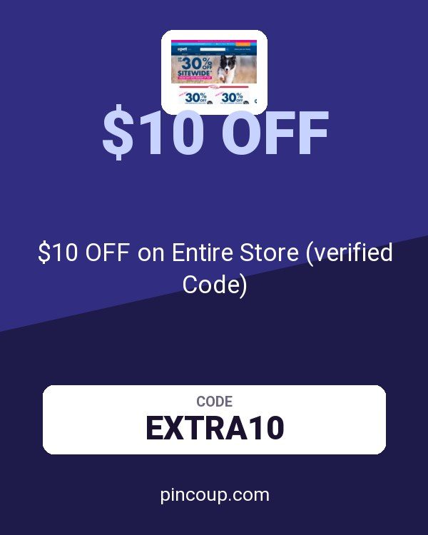 PETstock coupon: $10 OFF on Entire Store (verified Code)