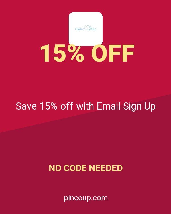 HydroPeptide coupon: Save 15% off with Email Sign Up
