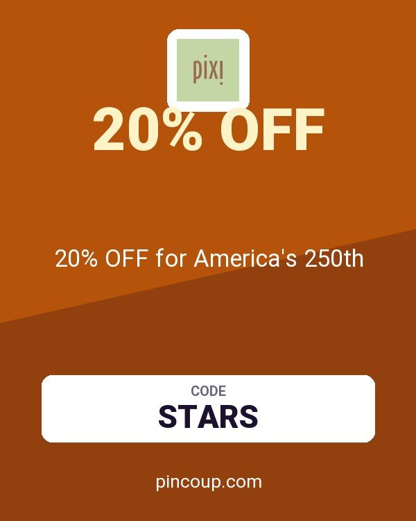Pixi Beauty coupon: 20% OFF for America's 250th
