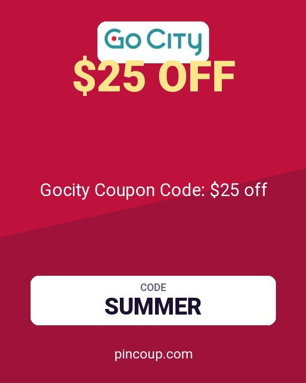 Gocity Coupon Code: $25 off
