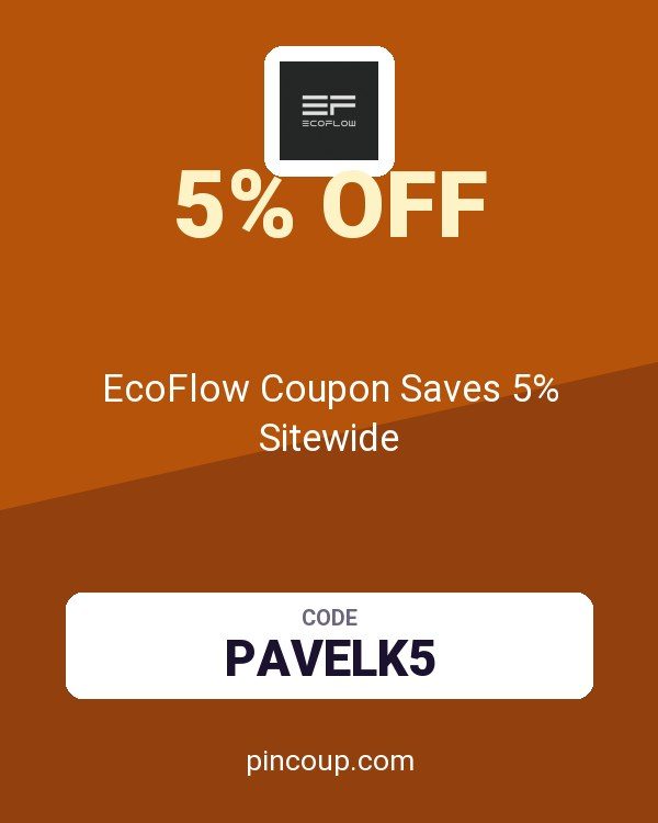 EcoFlow Coupon Saves 5% Sitewide
