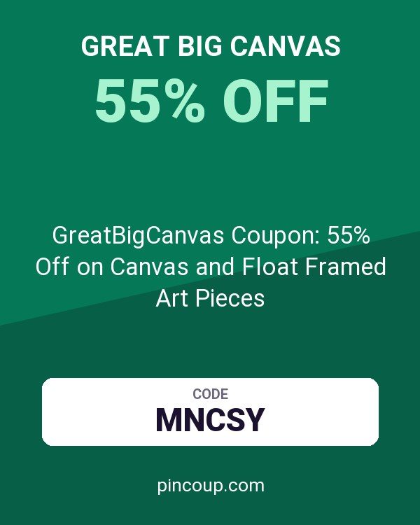 GreatBigCanvas Coupon: 55% Off on Canvas and Float Framed Art Pieces