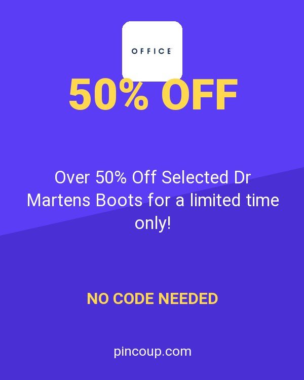 Office Shoes coupon: Over 50% Off Selected Dr Martens Boots for a limited time only!