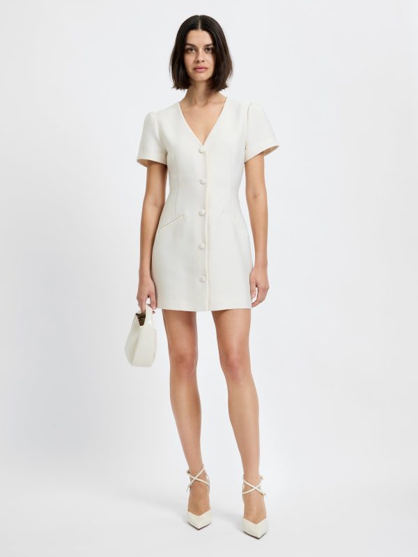 STRUCTURED TAFFETA MINI DRESS at French Connection