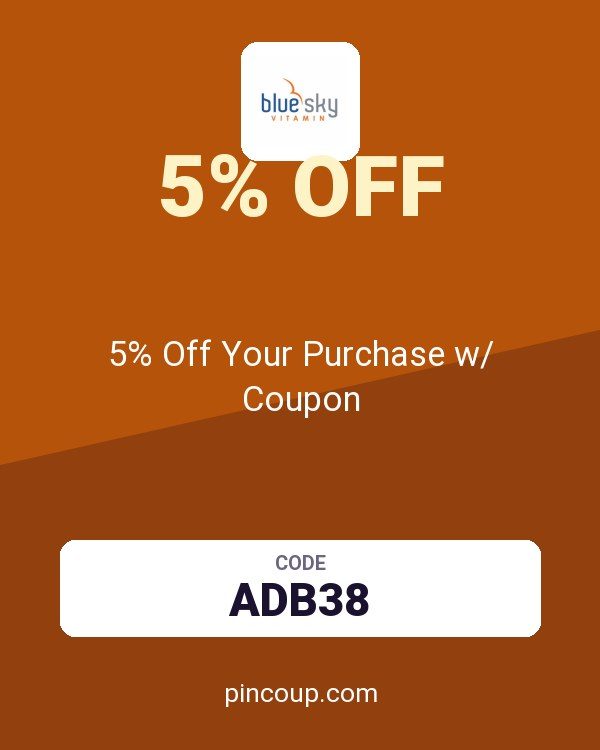Blue Sky Vitamin: 5% Off Your Purchase w/ Coupon