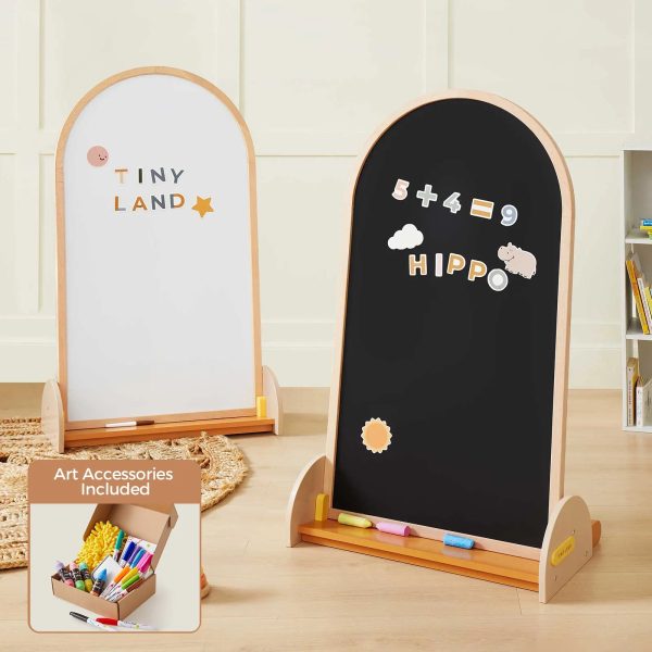Tiny Land® Double-Sided Arched Magnet Chalkboard & Art Kit