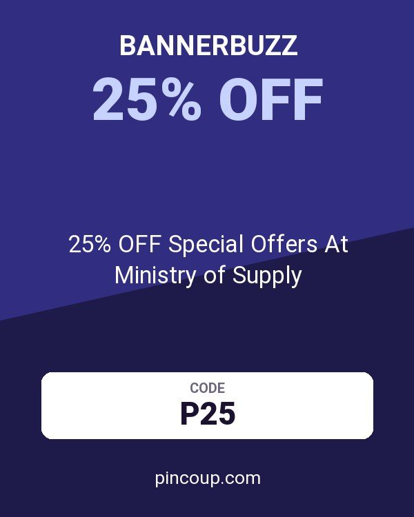 Bannerbuzz coupon: 25% OFF Special Offers At Ministry of Supply