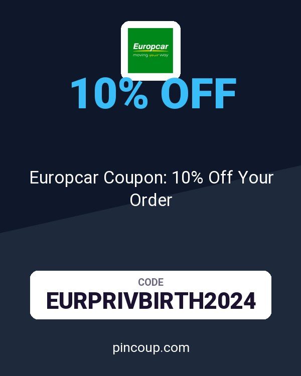 Europcar (US & Canada): Europcar Coupon: 10% Off Your Order