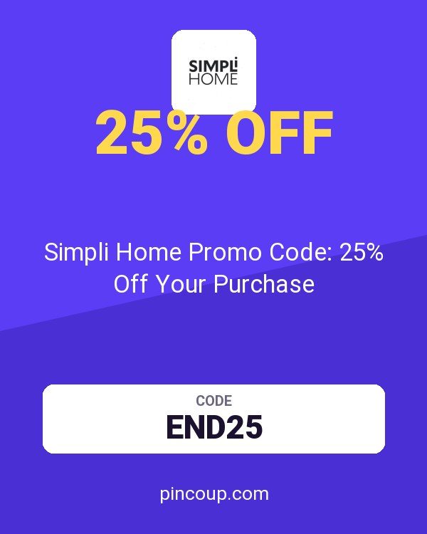 Simpli Home Promo Code: 25% Off Your Purchase