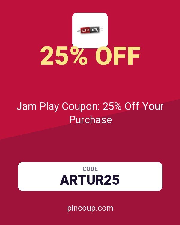 Jam Play Coupon: 25% Off Your Purchase