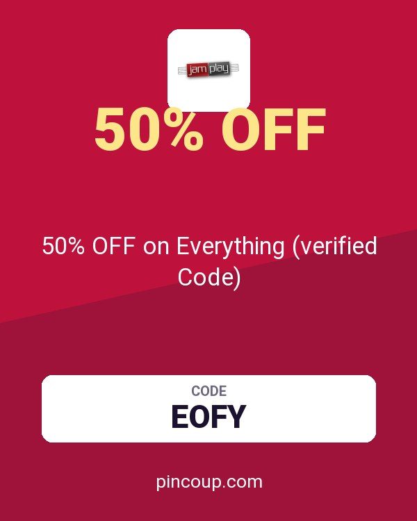 JamPlay coupon: 50% OFF on Everything (verified Code)