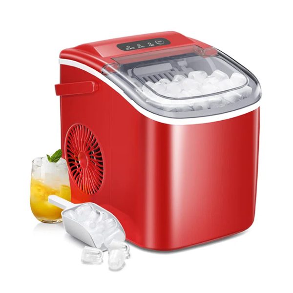 COWSAR 26 lbs/24H Bullet Ice Portable Ice Maker - RED at Kismile