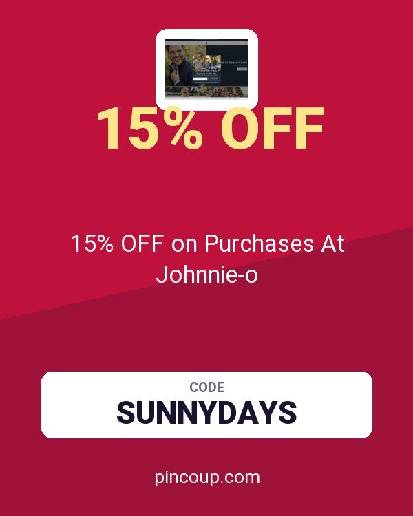 15% OFF on Purchases At Johnnie-o