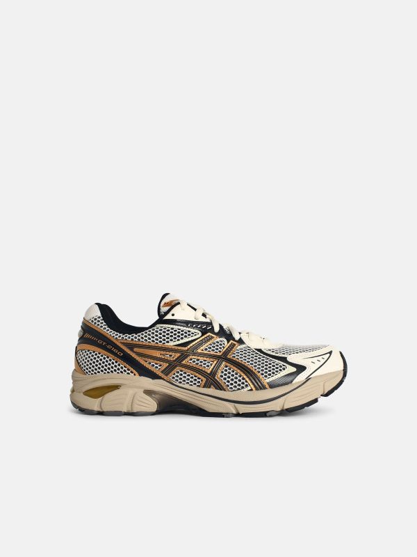 ASICS '2160' Cream/Pure Gold Mesh Sneakers at VALICO