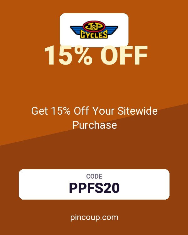 J&P Cycles coupon: Get 15% Off Your Sitewide Purchase