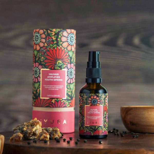 Yauvari Amplified Youth Spring - Best Face Moisturizer for Dry Skin, Aging or Mature Skin - Replaces Your Anti Aging Moisturizer - Natural Skincare for Aging Skin at The Ayurveda Experience