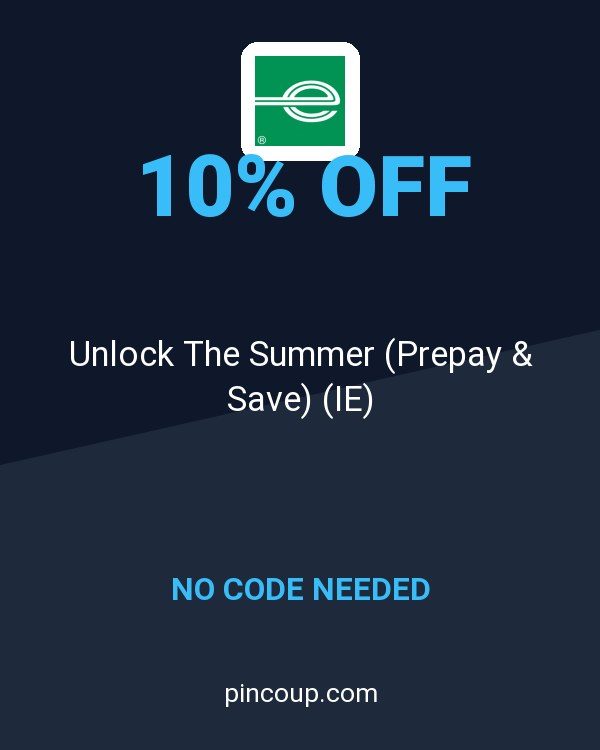Enterprise coupon: Unlock The Summer (Prepay & Save) (IE)